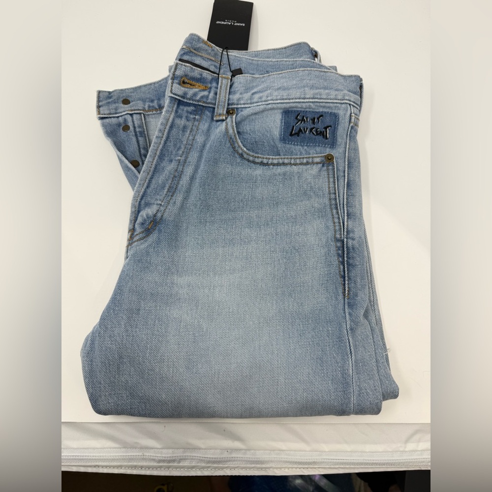 Saint Laurent Light Blue Denim - Picture 1 of 5